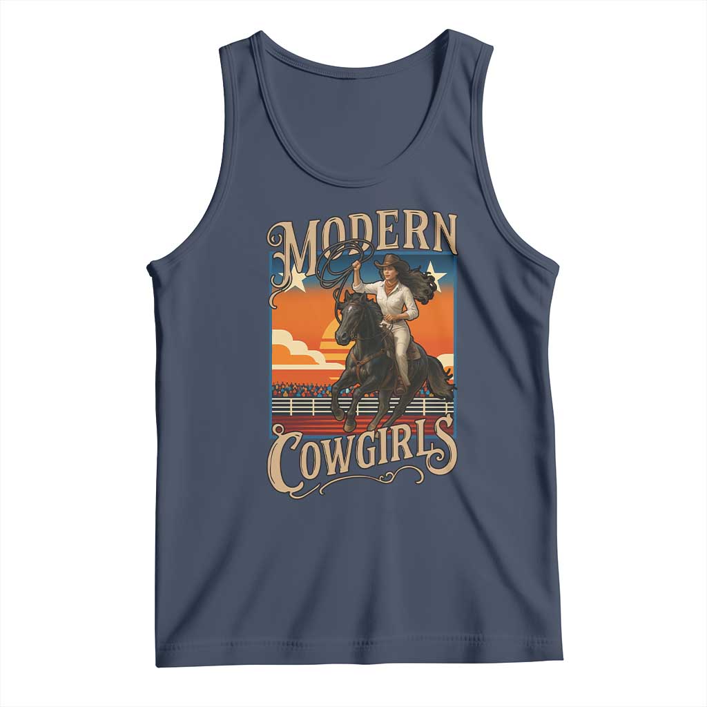 Modern Cowgirls Tank Top American Woman Western Rodeo - Wonder Print Shop