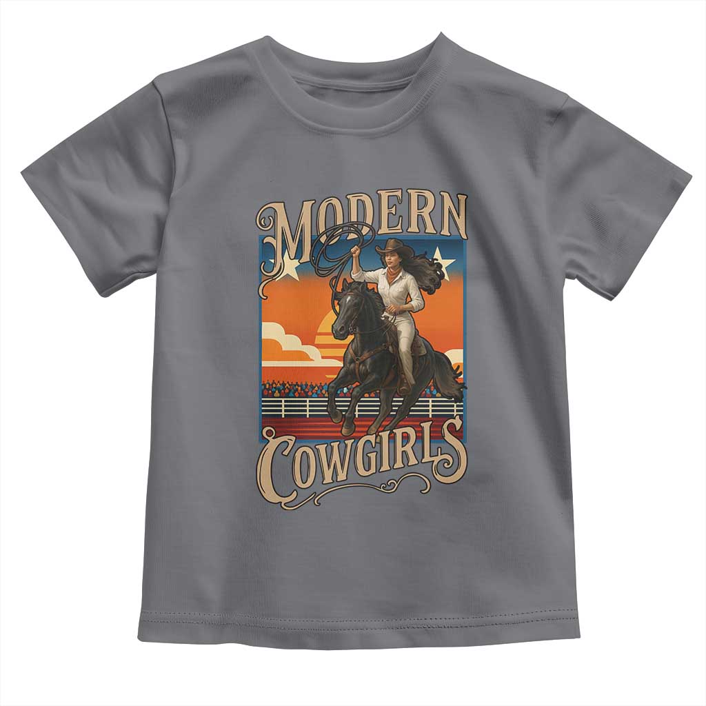 Modern Cowgirls Toddler T Shirt American Woman Western Rodeo - Wonder Print Shop