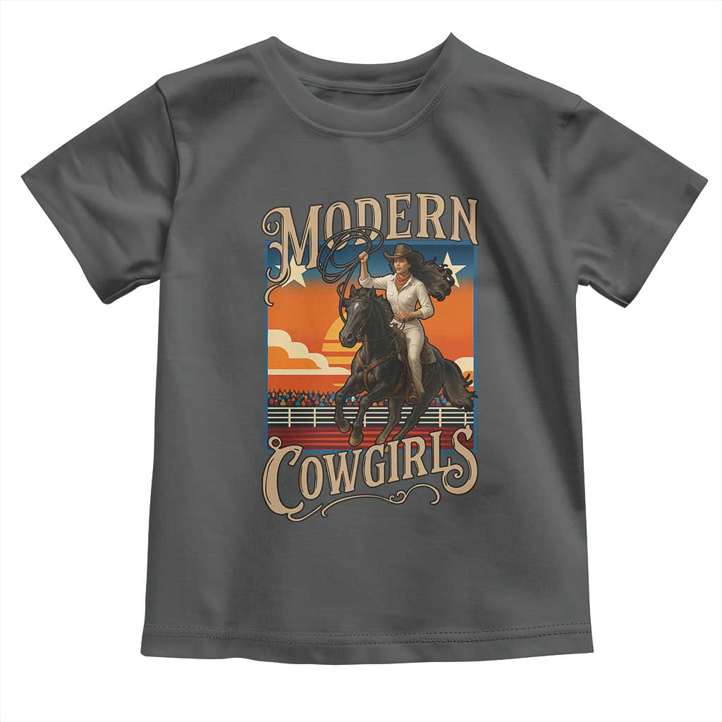 Modern Cowgirls Toddler T Shirt American Woman Western Rodeo - Wonder Print Shop