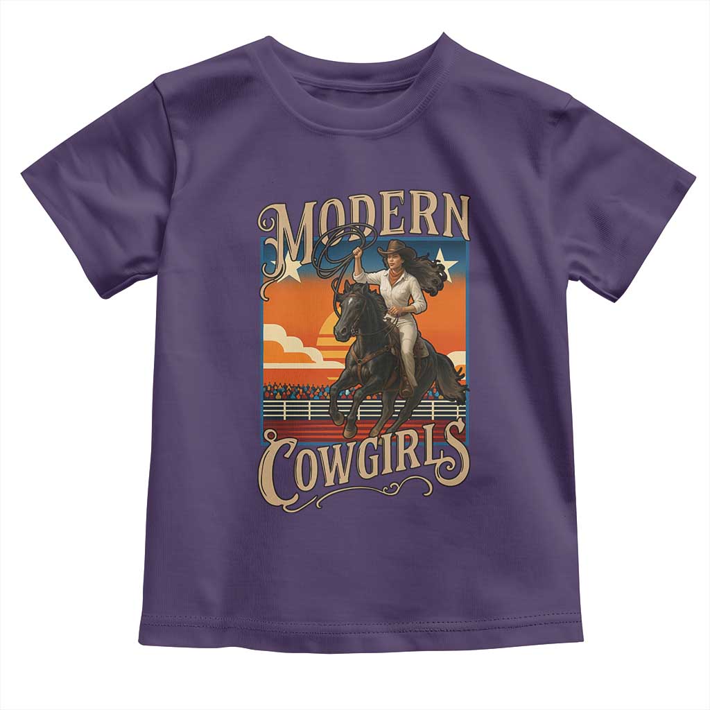Modern Cowgirls Toddler T Shirt American Woman Western Rodeo - Wonder Print Shop