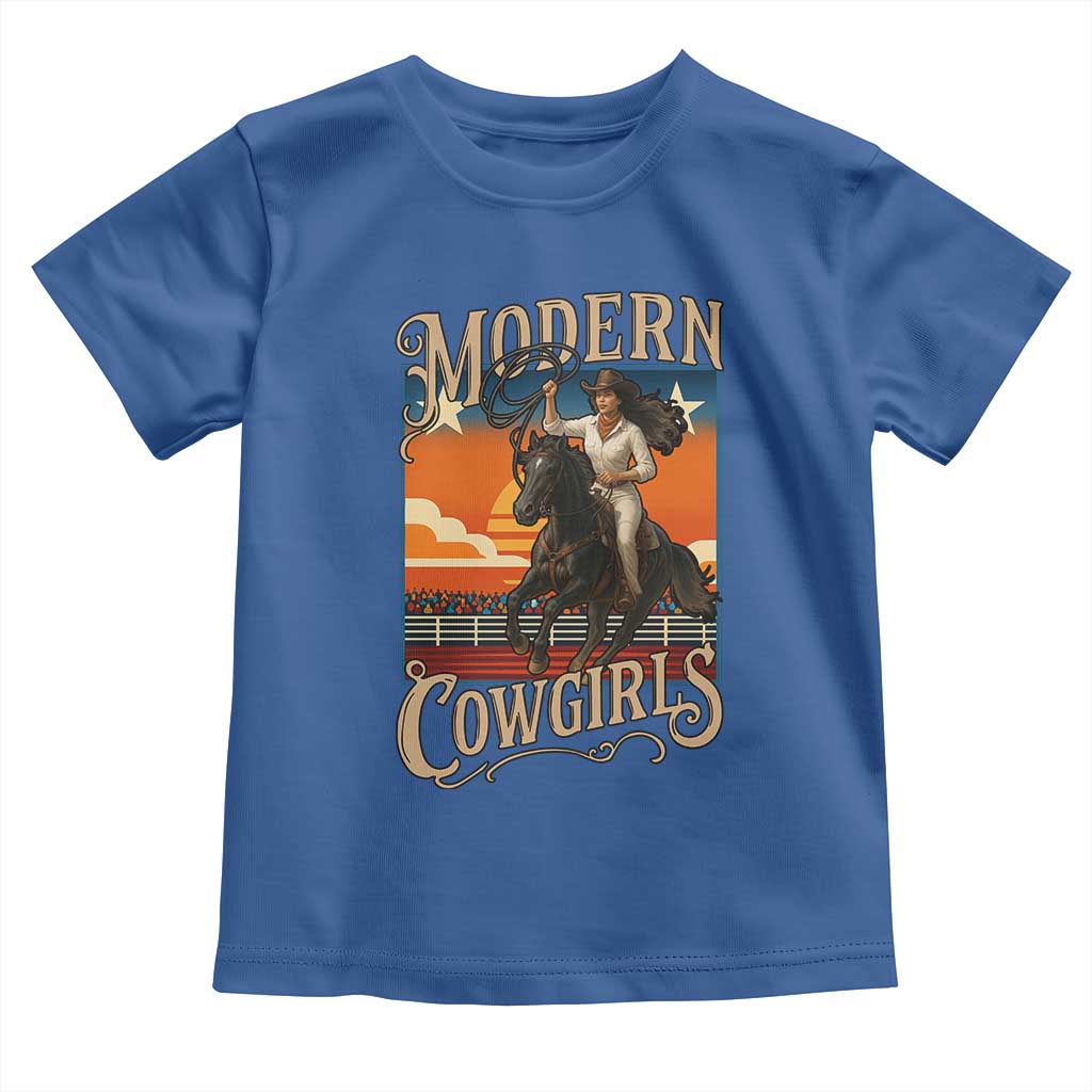 Modern Cowgirls Toddler T Shirt American Woman Western Rodeo - Wonder Print Shop