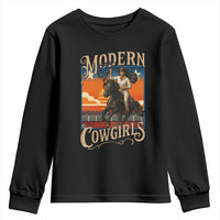 Modern Cowgirls Youth Sweatshirt American Woman Western Rodeo - Wonder Print Shop