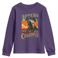 Modern Cowgirls Youth Sweatshirt American Woman Western Rodeo - Wonder Print Shop