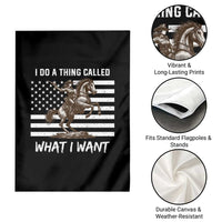 Patriotic Cowgirl Garden Flag I Do A Thing Called What I Want American Flag - Wonder Print Shop