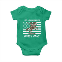 Patriotic Cowgirl Baby Onesie I Do A Thing Called What I Want American Flag - Wonder Print Shop
