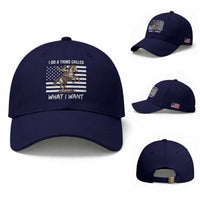 Patriotic Cowgirl Baseball Cap I Do A Thing Called What I Want American Flag