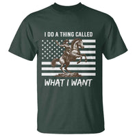 Patriotic Cowgirl T Shirt I Do A Thing Called What I Want American Flag - Wonder Print Shop