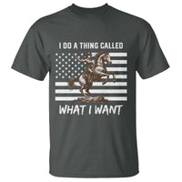 Patriotic Cowgirl T Shirt I Do A Thing Called What I Want American Flag - Wonder Print Shop