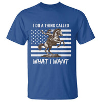 Patriotic Cowgirl T Shirt I Do A Thing Called What I Want American Flag - Wonder Print Shop