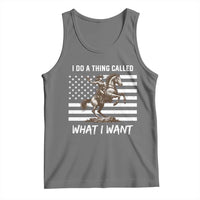 Patriotic Cowgirl Tank Top I Do A Thing Called What I Want American Flag - Wonder Print Shop