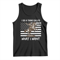 Patriotic Cowgirl Tank Top I Do A Thing Called What I Want American Flag - Wonder Print Shop