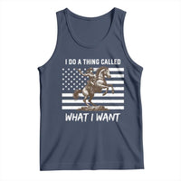 Patriotic Cowgirl Tank Top I Do A Thing Called What I Want American Flag - Wonder Print Shop