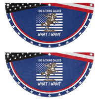 Cowgirl USA Pride Patriotic Fan Flag I Do A Thing Called What I Want American Flag