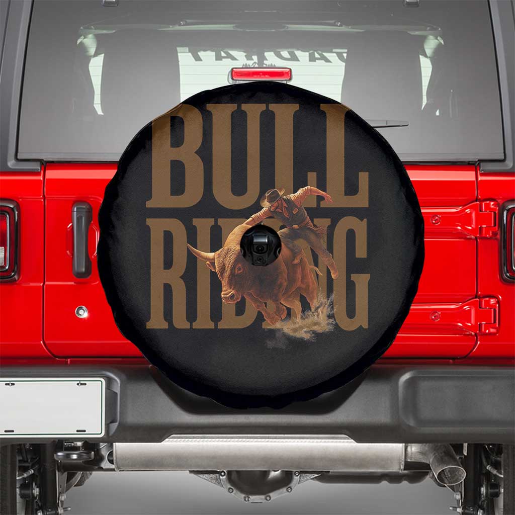 Bull Riding Cowboy Western Texas Rodeo Life Spare Tire Cover - Wonder Print Shop