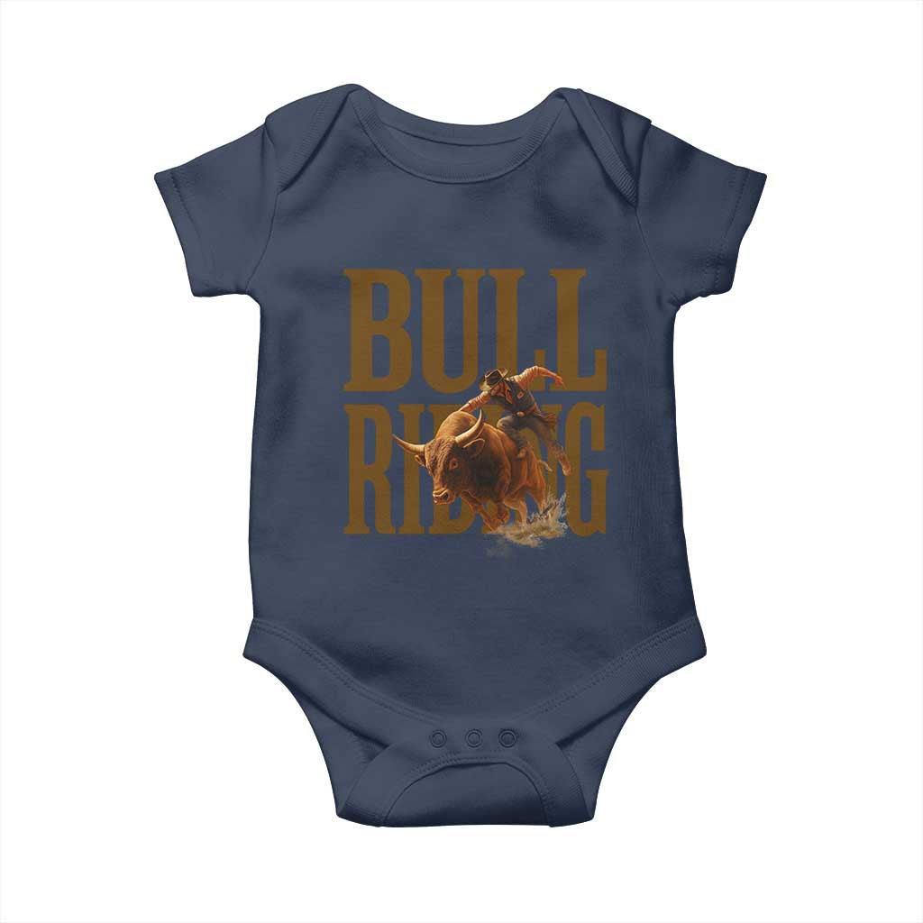 Bull Riding Cowboy Western Texas Rodeo Life Baby Onesie - Wonder Print Shop