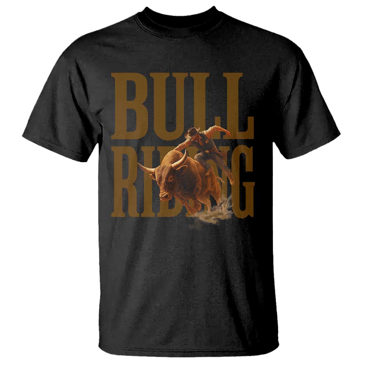 Bull Riding Cowboy Western Texas Rodeo Life T Shirt - Wonder Print Shop