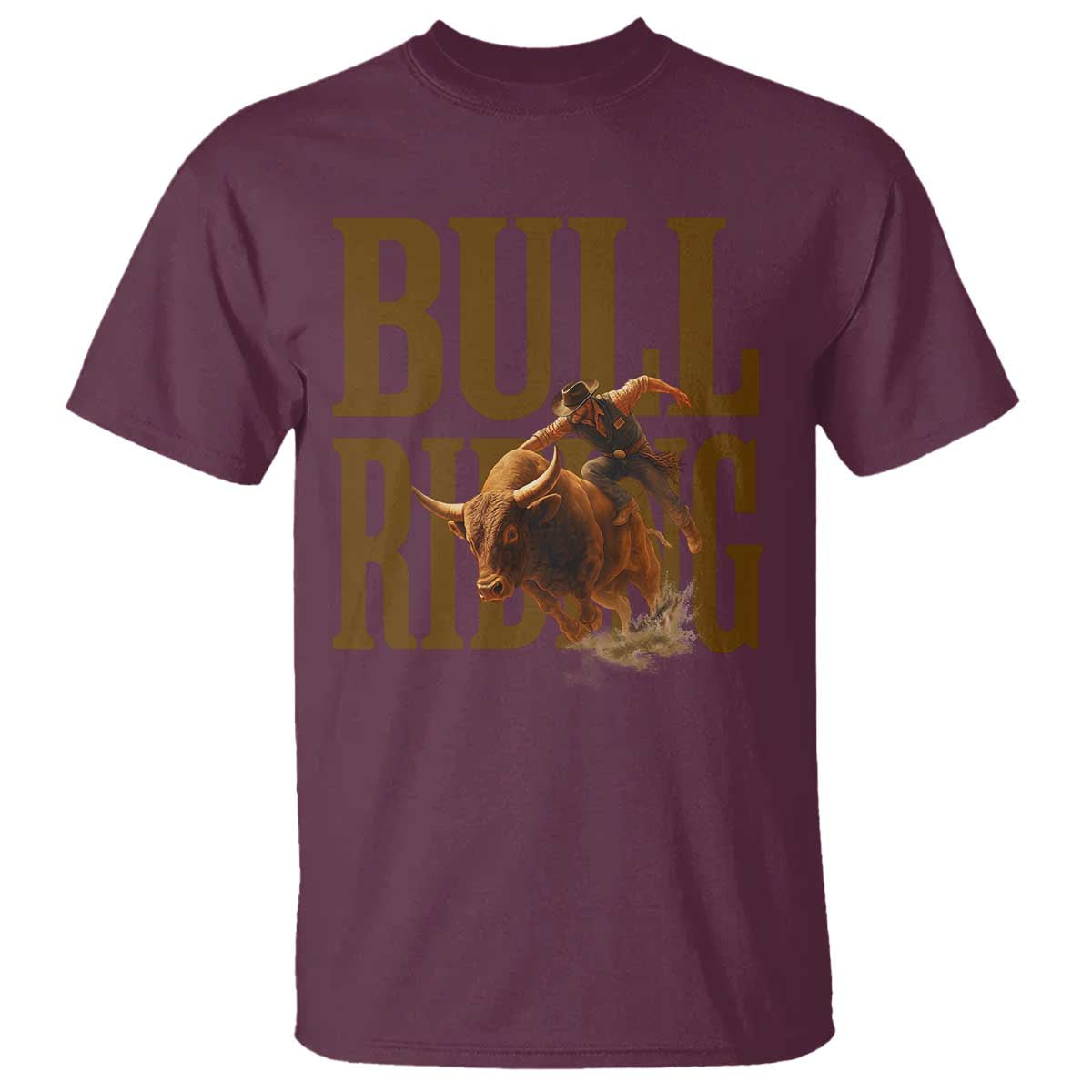 Bull Riding Cowboy Western Texas Rodeo Life T Shirt - Wonder Print Shop