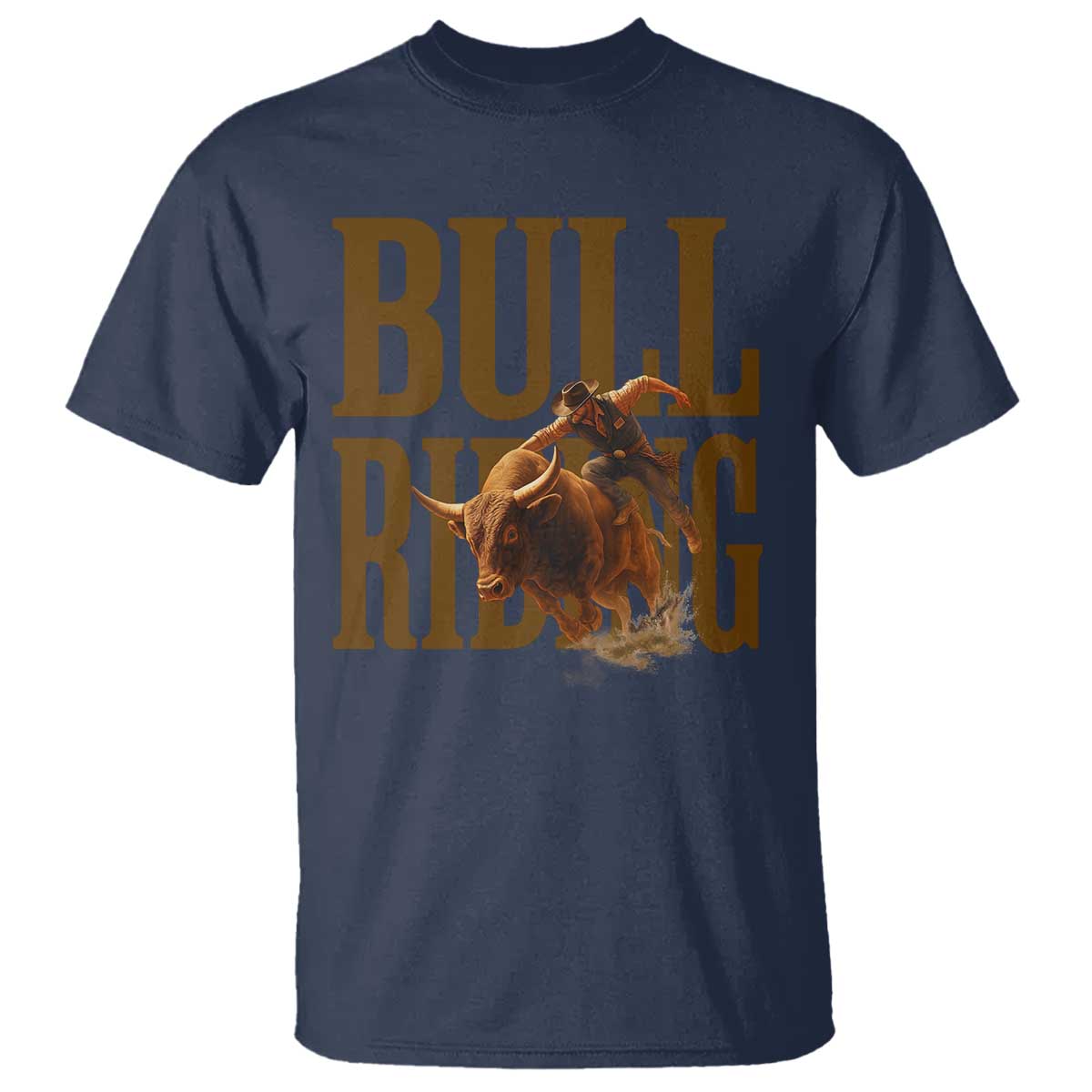 Bull Riding Cowboy Western Texas Rodeo Life T Shirt - Wonder Print Shop