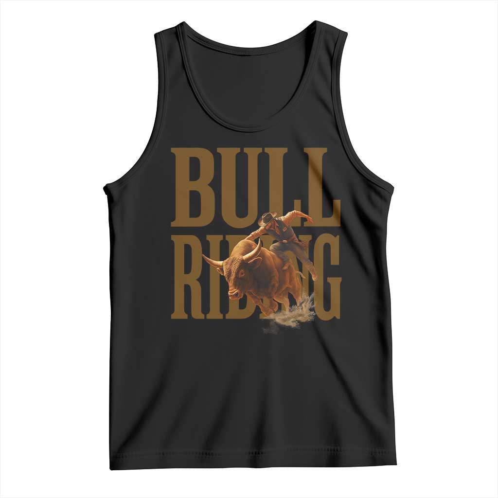 Bull Riding Cowboy Western Texas Rodeo Life Tank Top - Wonder Print Shop