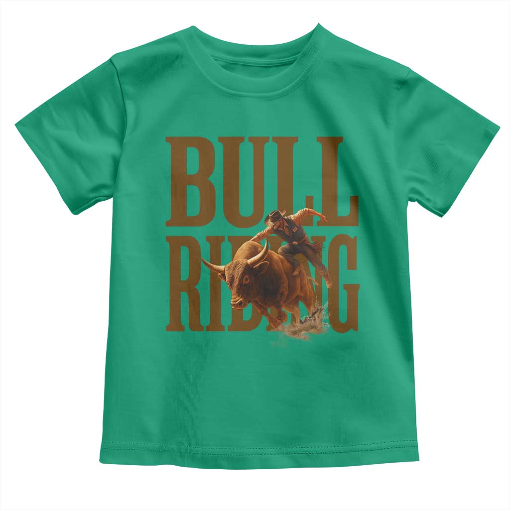 Bull Riding Cowboy Western Texas Rodeo Life Toddler T Shirt - Wonder Print Shop