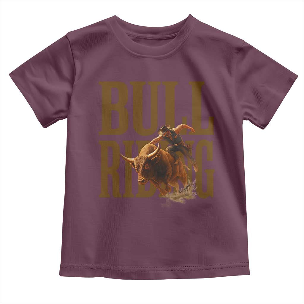Bull Riding Cowboy Western Texas Rodeo Life Toddler T Shirt - Wonder Print Shop