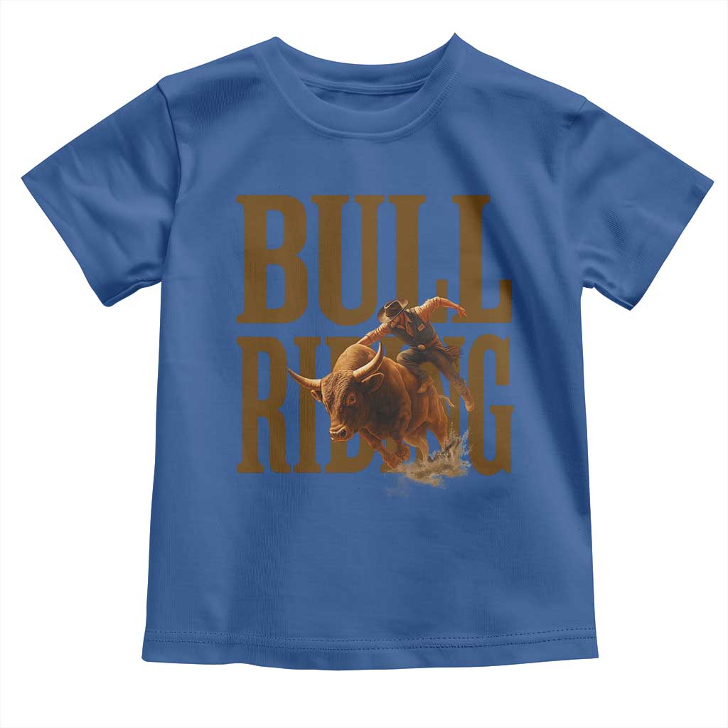 Bull Riding Cowboy Western Texas Rodeo Life Toddler T Shirt - Wonder Print Shop