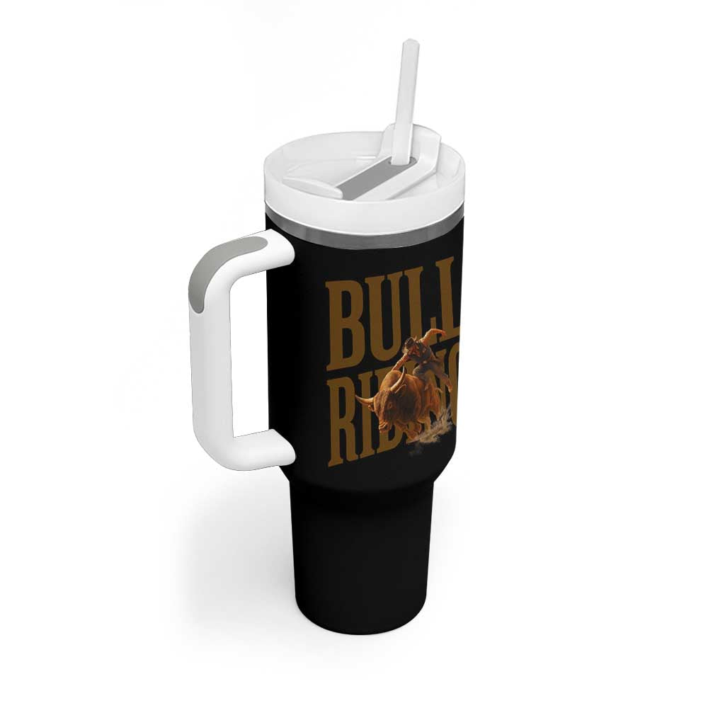 Bull Riding Cowboy Western Texas Rodeo Life Tumbler With Handle