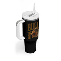 Bull Riding Cowboy Western Texas Rodeo Life Tumbler With Handle