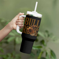 Bull Riding Cowboy Western Texas Rodeo Life Tumbler With Handle