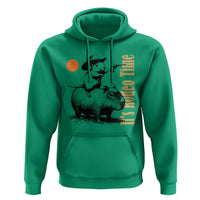 It Is Rodeo Time Hoodie Funny Wild West Mouse Riding Capybara - Wonder Print Shop