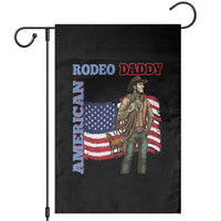 Patriotic Cowboy Garden Flag American Rodeo Daddy USA Rodeo Art - Wonder Print Shop