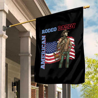 Patriotic Cowboy Garden Flag American Rodeo Daddy USA Rodeo Art - Wonder Print Shop