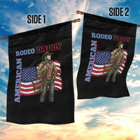 Patriotic Cowboy Garden Flag American Rodeo Daddy USA Rodeo Art - Wonder Print Shop
