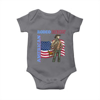 Patriotic Cowboy Baby Onesie American Rodeo Daddy USA Rodeo Art - Wonder Print Shop