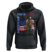 Patriotic Cowboy Hoodie American Rodeo Daddy USA Rodeo Art - Wonder Print Shop