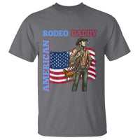 Patriotic Cowboy T Shirt American Rodeo Daddy USA Rodeo Art - Wonder Print Shop