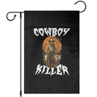 Cowboy Killer Halloween Skeleton Garden Flag Gothic Western Art - Wonder Print Shop