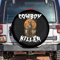 Cowboy Killer Halloween Skeleton Spare Tire Cover Gothic Western Art - Wonder Print Shop