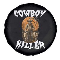 Cowboy Killer Halloween Skeleton Spare Tire Cover Gothic Western Art - Wonder Print Shop