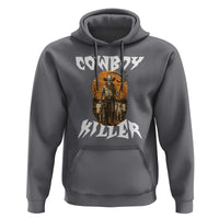 Cowboy Killer Halloween Skeleton Hoodie Gothic Western Art - Wonder Print Shop