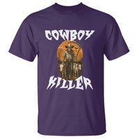 Cowboy Killer Halloween Skeleton T Shirt Gothic Western Art - Wonder Print Shop