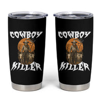 Cowboy Killer Halloween Skeleton Tumbler Cup Gothic Western Art
