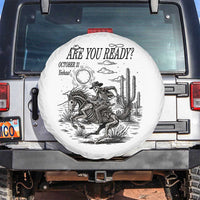 Halloween Skeleton Spare Tire Cover Are You Ready October 31 Rodeo Cowboy - Wonder Print Shop
