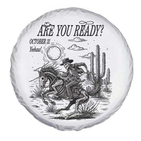 Halloween Skeleton Spare Tire Cover Are You Ready October 31 Rodeo Cowboy - Wonder Print Shop