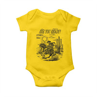 Halloween Skeleton Baby Onesie Are You Ready October 31 Rodeo Cowboy - Wonder Print Shop