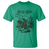 Halloween Skeleton T Shirt Are You Ready October 31 Rodeo Cowboy - Wonder Print Shop