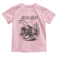 Halloween Skeleton Toddler T Shirt Are You Ready October 31 Rodeo Cowboy - Wonder Print Shop