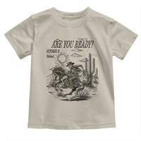 Halloween Skeleton Toddler T Shirt Are You Ready October 31 Rodeo Cowboy - Wonder Print Shop