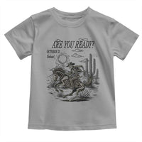 Halloween Skeleton Toddler T Shirt Are You Ready October 31 Rodeo Cowboy - Wonder Print Shop