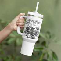 Halloween Skeleton Tumbler With Handle Are You Ready October 31 Rodeo Cowboy